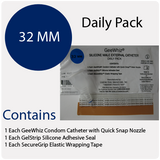 Condom Catheter 32mm  GeeWhiz Daily Pack Of 35 Condom Catheters - Geewhiz Condom Catheter