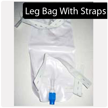 Leg Bag With Straps - Geewhiz Condom Catheter